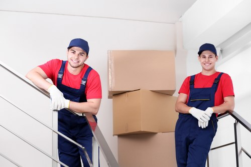 Packing and loading household items for a Westminster relocation