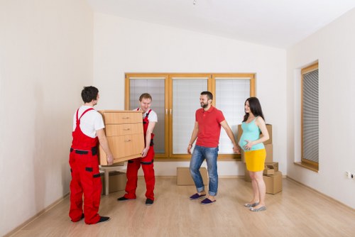 Moving day logistics for a flat in central Westminster