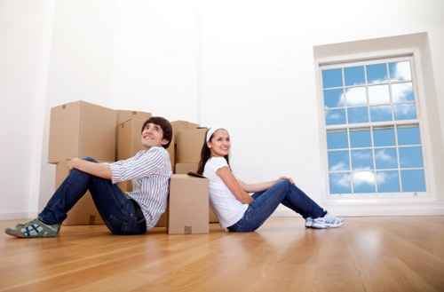 Westminster removals van team handling household and commercial transport