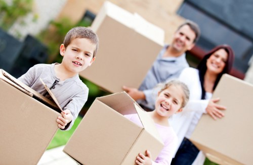 Local moving team handling access challenges in Westminster