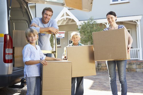 Moving truck service near Westminster residential streets