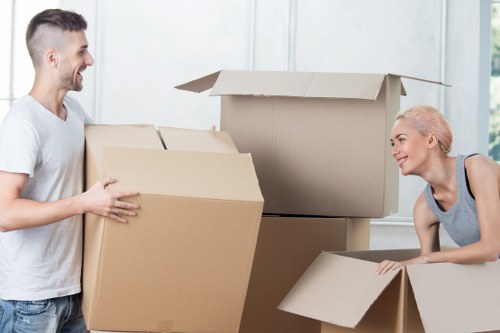 Packing and loading items for a local Westminster van removal
